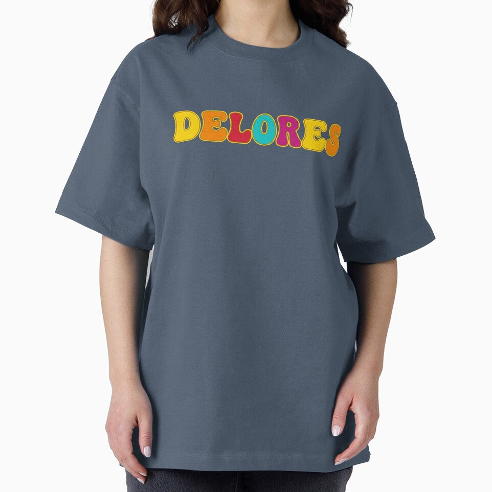 ❤️ Delores Personalized Name Wavy Retro Shirt, Coffee Mug, Sticker Gift by HelixPedia