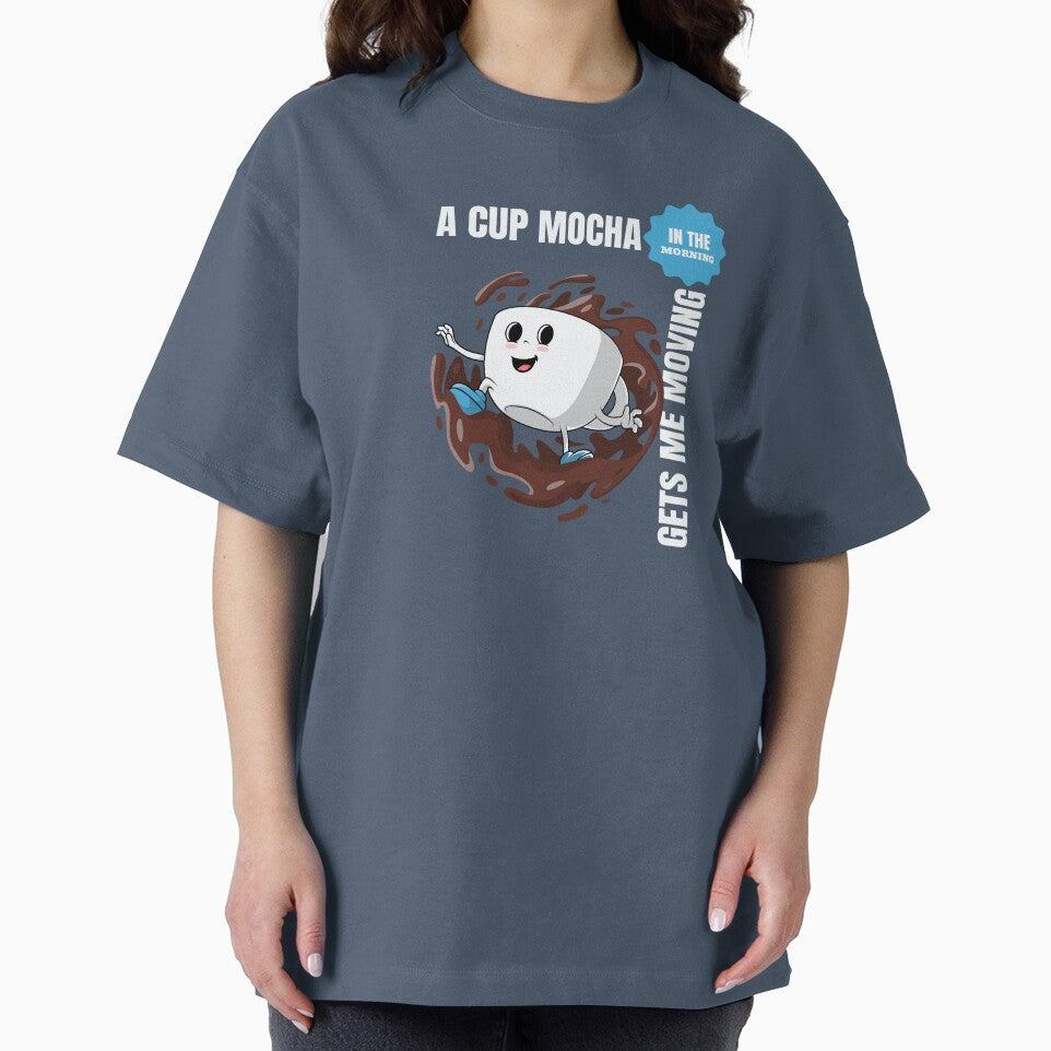 "A Cup of MOCHA In The Morning Gets Me Going" design for essential t-shirt and many other items by MKTreasures