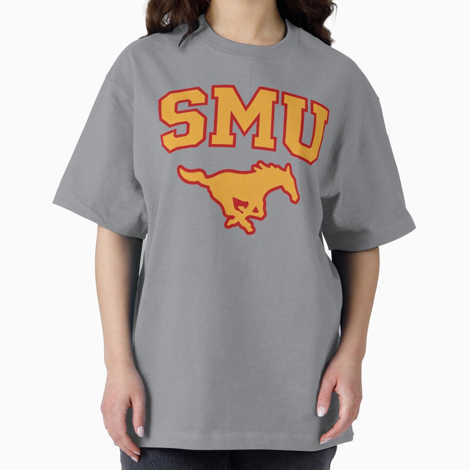 SMU Red Logo & Gold Peruna by one-broke-kid