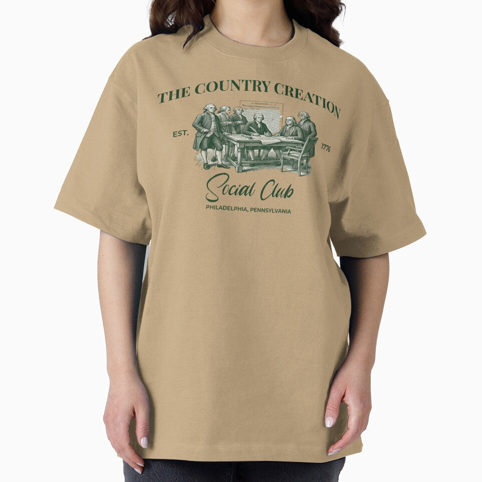 The Country Creation Social Club - Vintage 1776 Aesthetic by FIREDesignsPOD