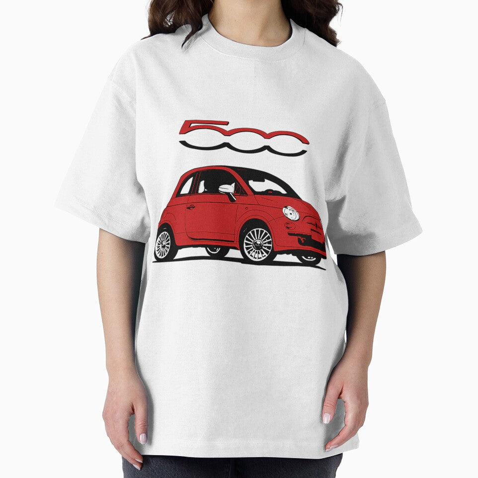 Fiat 500 Red And White by something-2020