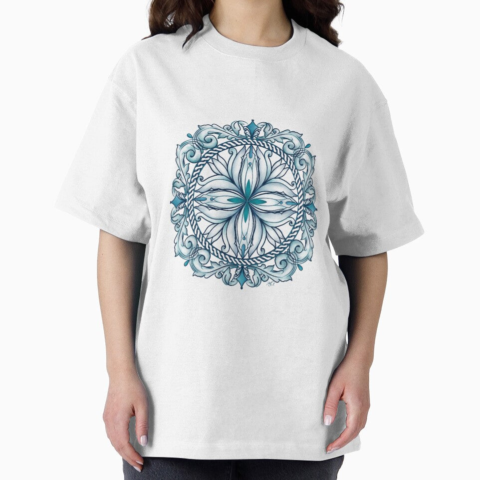 mandala with scrolls by Woven Lexicon