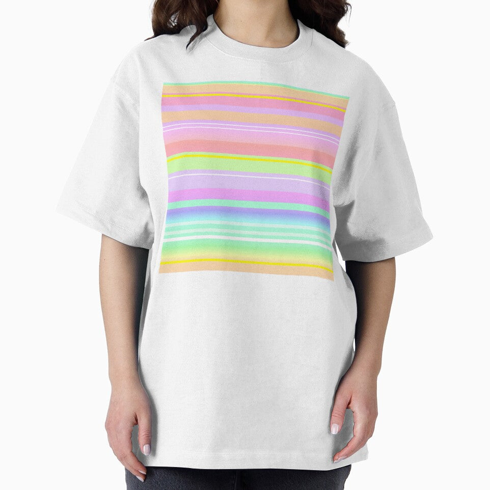 Soft colorful creative line pattern | Pastel colorful horizontal lines by lausn