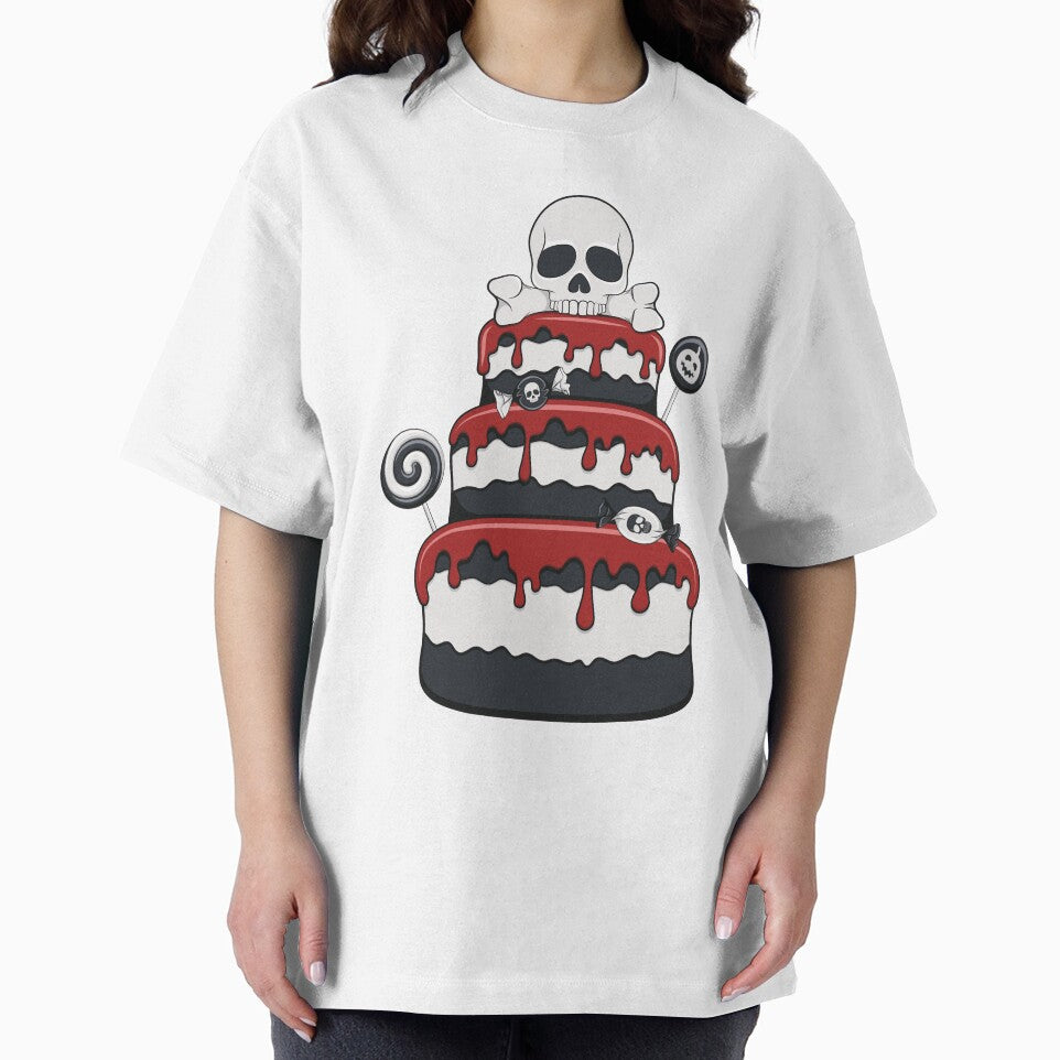 Cake of sweets, candies, skull and lollipops. by RizikCat