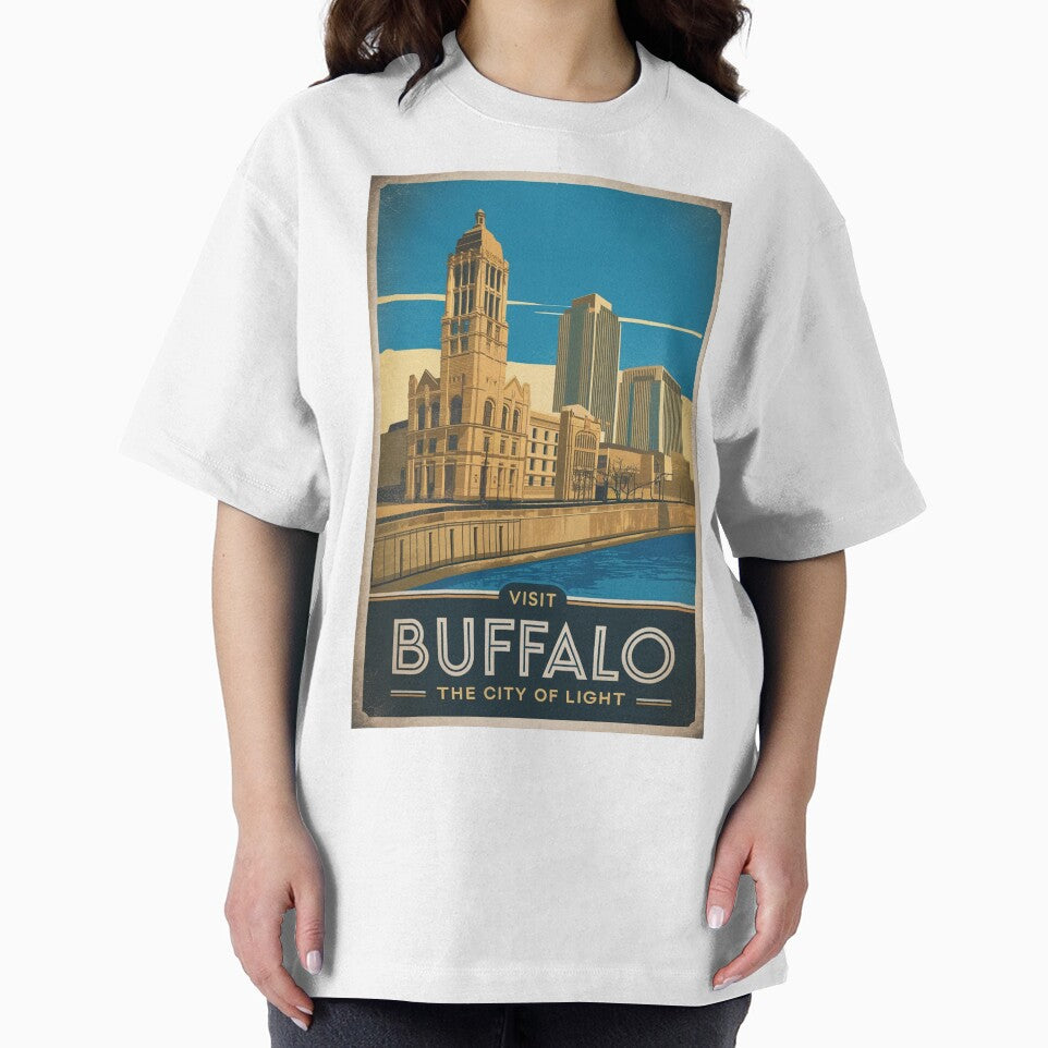 Buffalo Vintage Travel Poster by TravelerRat