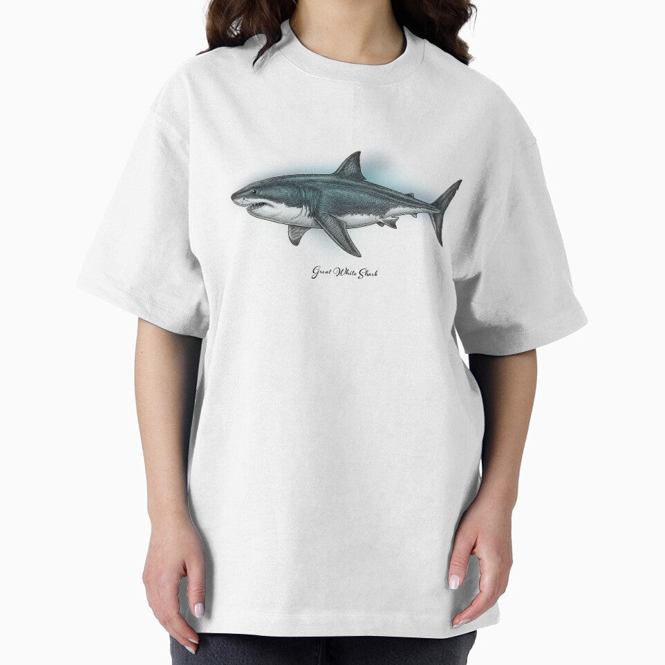 Great White Shark by Laughing Devil Tees