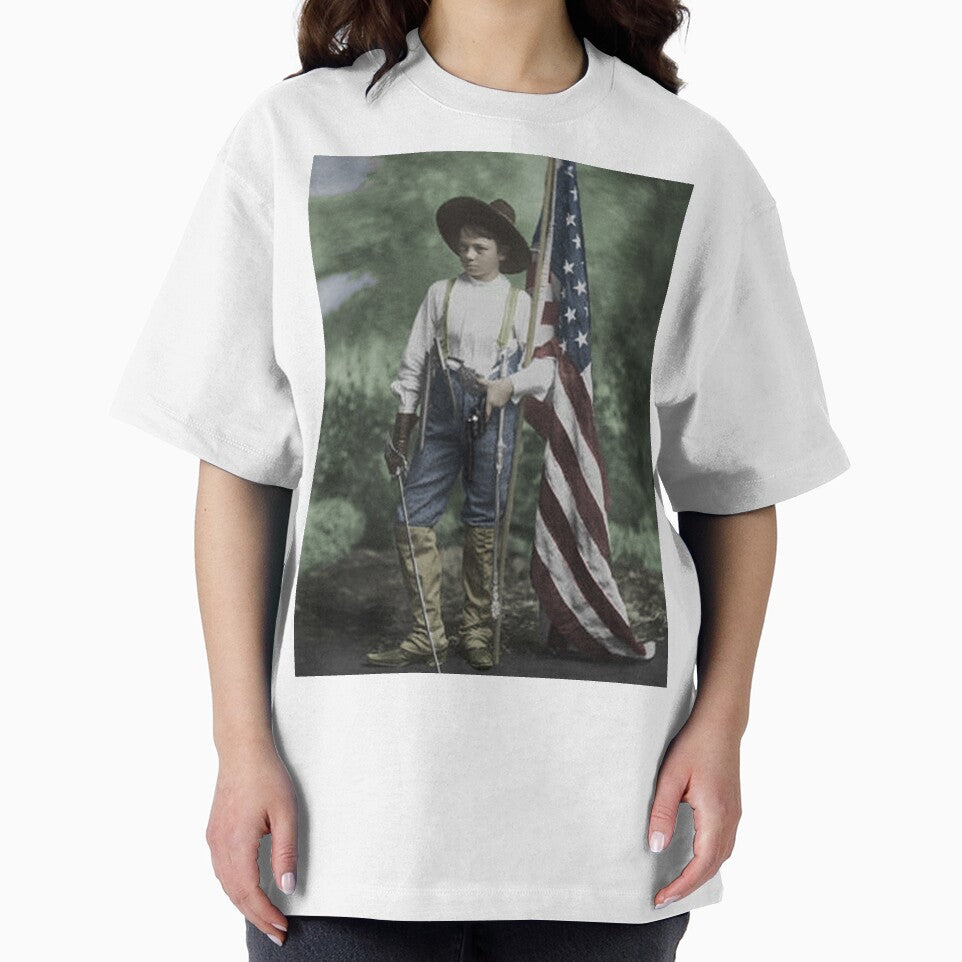 Cherokee boy with American flag by princessbunhead