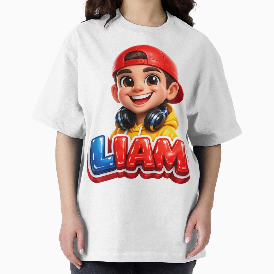 Liam – Cool Cartoon Name Mascot Sticker by AlexLineArt