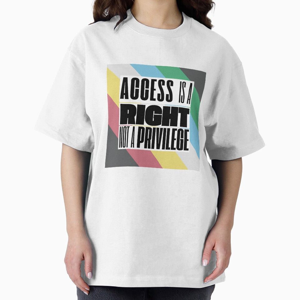 Access is a Right Not a Privilege | Disability Pride Flag Design by spooniecentral