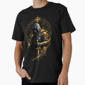 Mystic Hooded Warrior Design | Geometric Dark Fantasy Artwork by Inner Flame Studio