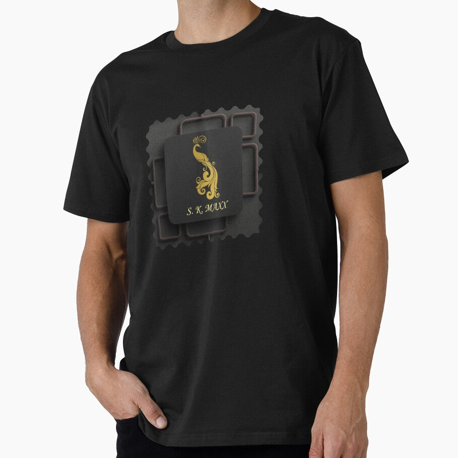 Golden luxury peacock branded logo by SKMAXX