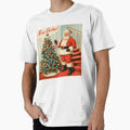 50's Vintage retro santa claus with christmas tree by The Art of Kkatarynka