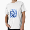 Blue, Black and White liquid Gradient by Pattrenonly