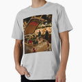 Festive Santa Claus in a Classic Christmas Retro Car by The Art of Kkatarynka