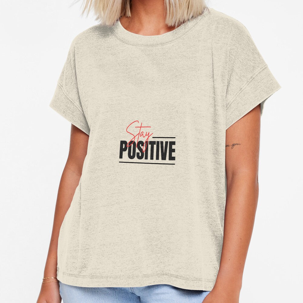 Modern Stay Positive T-Shirt by varshitha2024