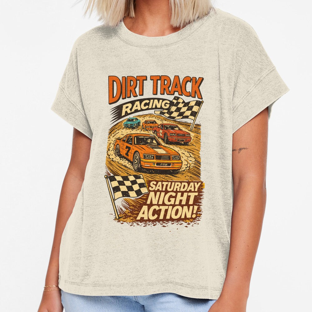 Dirt Track Racing Saturday Night by Matinez Pink