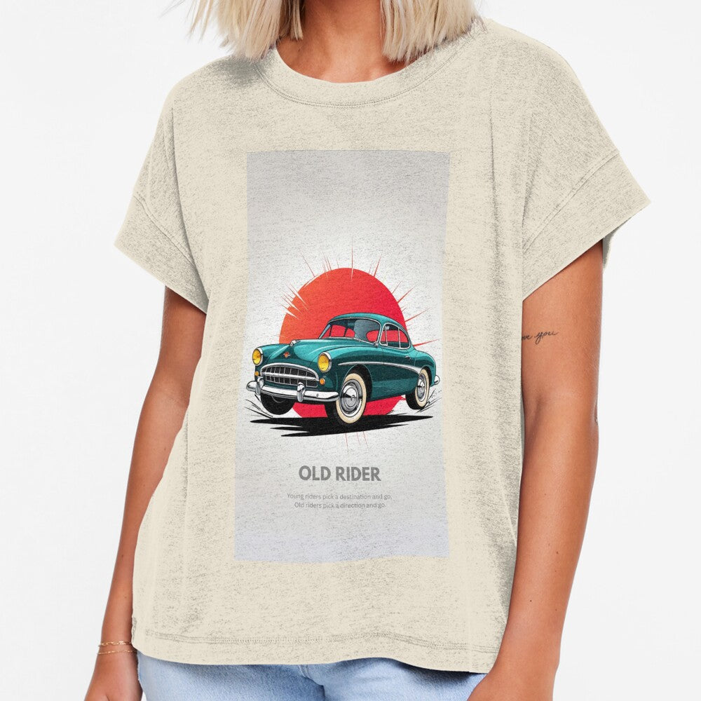 Vintage Car Pop-Out Red Circle Art Print by Dew's