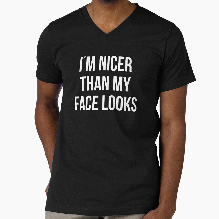 I'm Nicer Than My Face Looks, sarcastic quote, funny sayings, sassy person by Soul-Inspirer