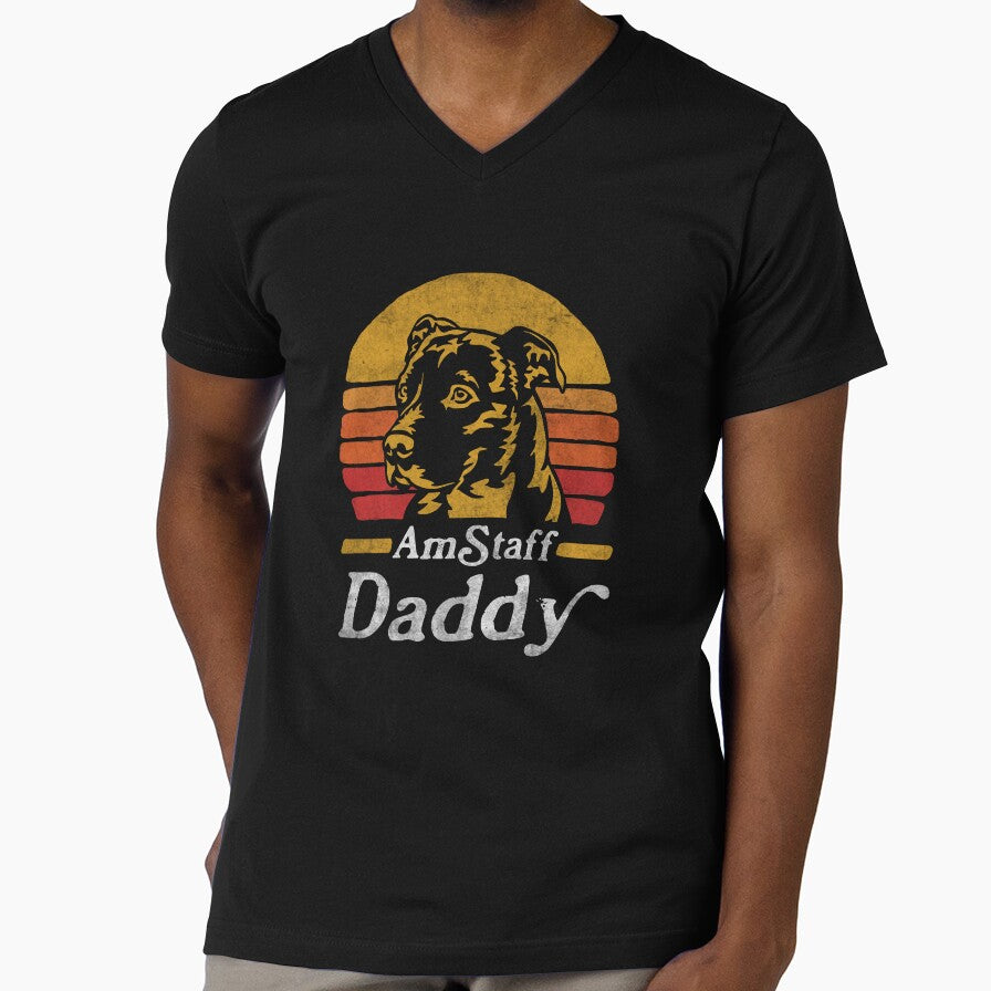 Retro Vintage AmStaff Daddy by More Cute Dogs