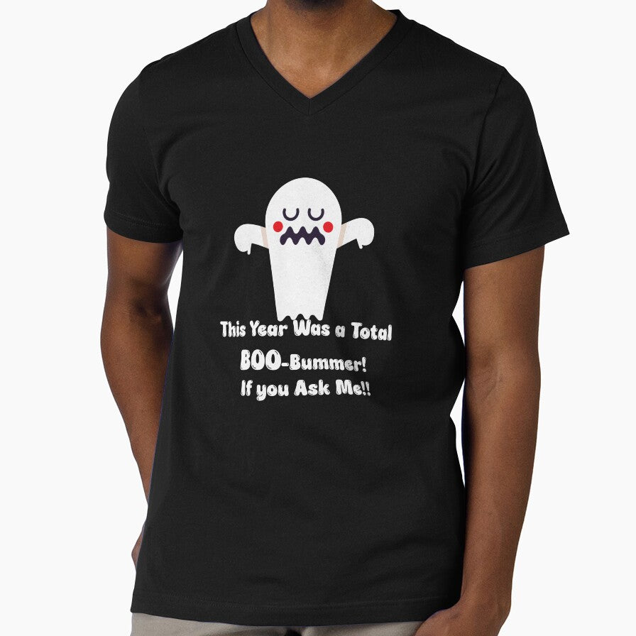 Spooky Boo-Bummer Ghost | Funny Halloween Design by johsef