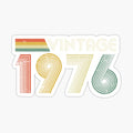 Vintage 1976, 50th Birthday Gift (Distressed Design) by RicardoTito