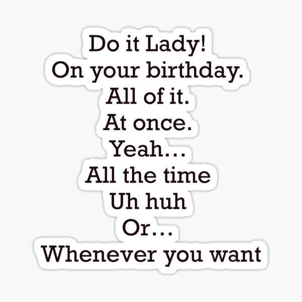 Do it Lady The Chit Show Monologue by JDesignWorkshop